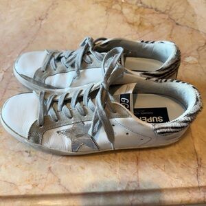 Golden Goose White and Gray Women's Shoes